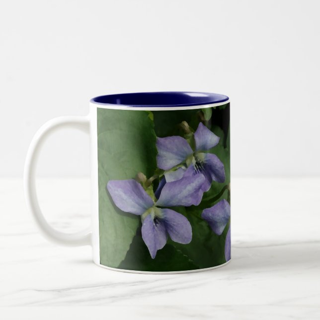 Tasse de café violette (Gauche)