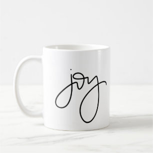 Tasse de calligraphie de joie