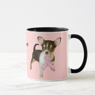 Tasse de cancer du sein de chiwawa