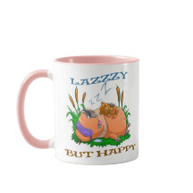 tasse de capybara drôle et paresseuse