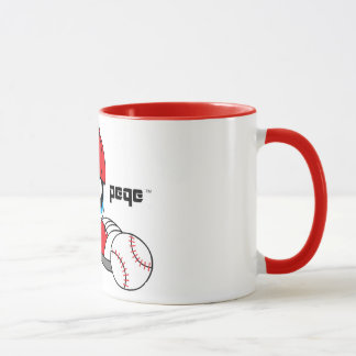 Tasse de caractère de base-ball de PEQE