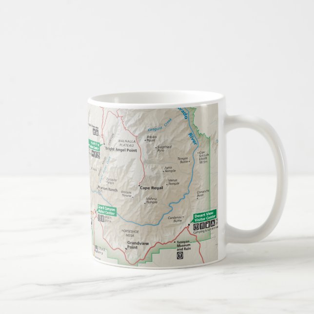 Tasse de carte de canyon grand (Droite)