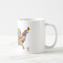 Tasse de carte de plaque minéralogique des