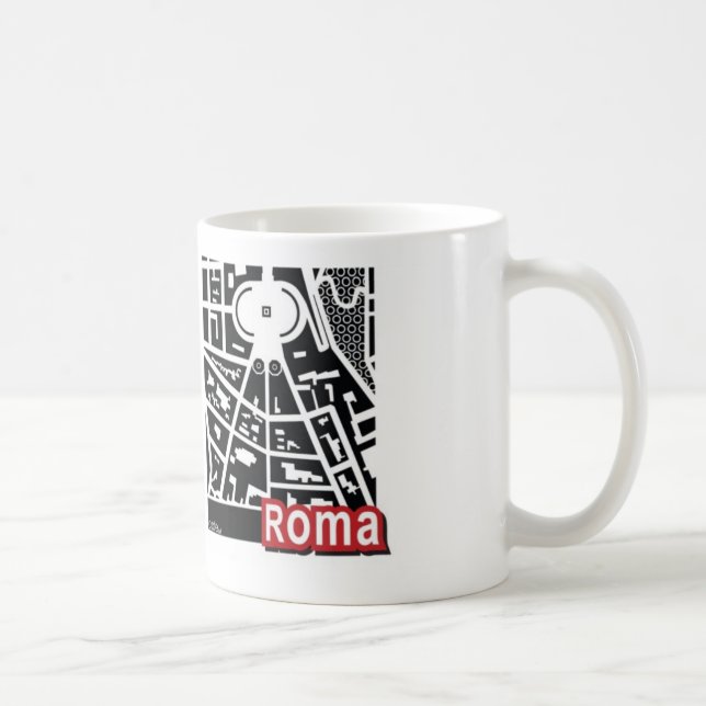 Tasse de carte de Roma (Droite)