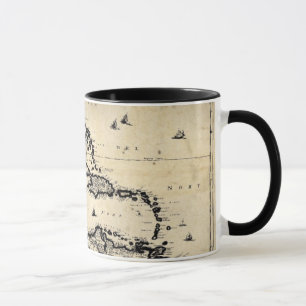 Tasse de carte des 1680 Caraïbe