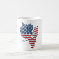 Tasse de carte du Maine de lac Sebago