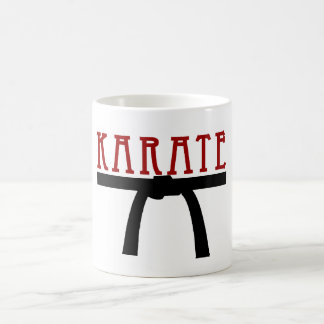 Tasse de ceinture noire de karaté