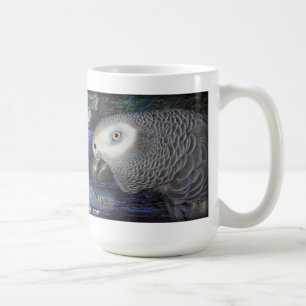 Tasse de centre d'oiseau de Rensselaer - gris