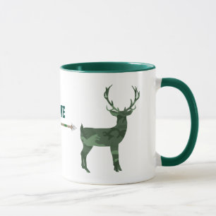 Tasse de cerfs communs de Camo de chasseurs