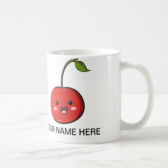 Tasse de cerise de fruit de Kawaii (Droite)