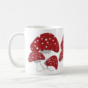 Tasse de champignons mouches