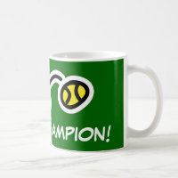 Tasse de champion de tennis pour des joueurs et