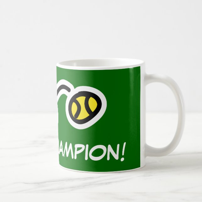 Tasse de champion de tennis pour des joueurs et (Droite)