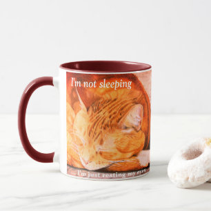 Tasse de chat de gingembre personnalisée par