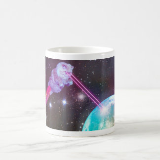 Tasse de chat de laser