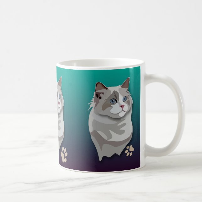 Tasse de chat de Ragdoll Kitty (Droite)