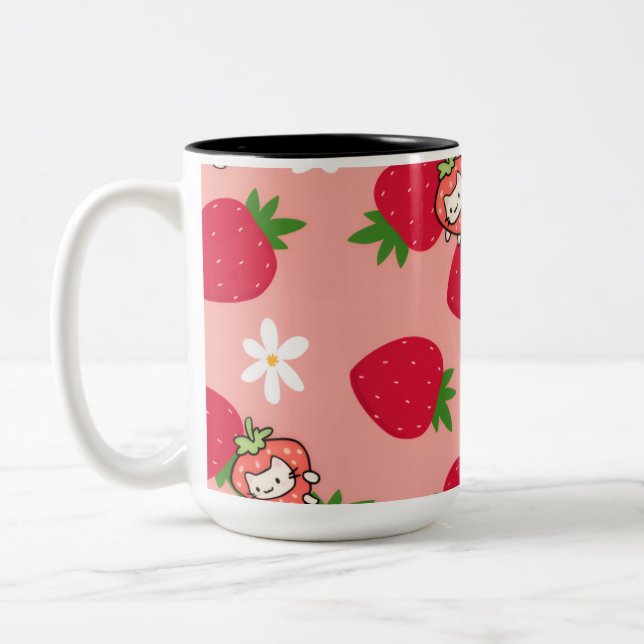 tasse de chat fraise (Gauche)