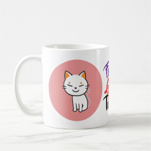 Tasse de chat Kawaii personnalisée   Cadeau person