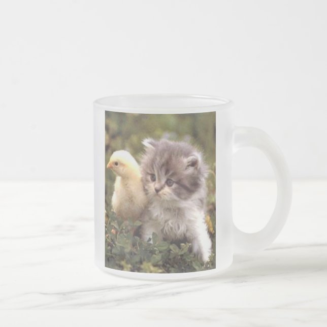 Tasse de chaton et de poussin de bébé (Droit)