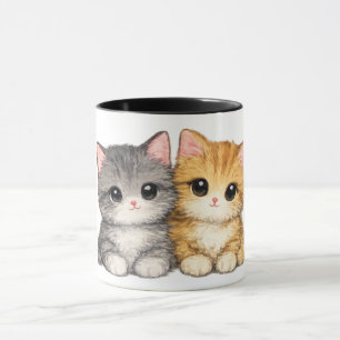 Tasse de chatons meilleurs amis mignons