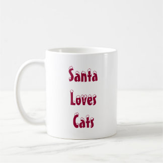 Tasse de chats d'amours de Père Noël