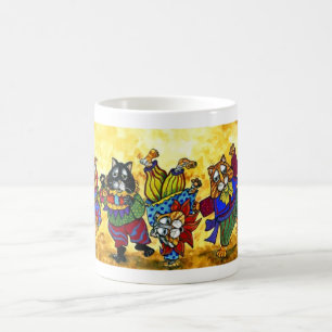 Tasse de chats de danse