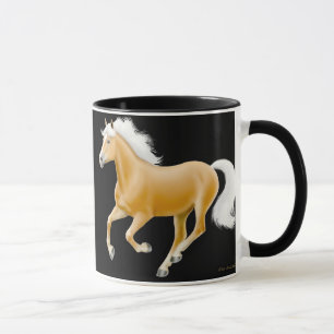 Tasse de cheval de palomino de Haflinger