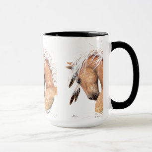 Tasse de cheval de palomino par Bihrle