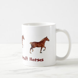 Tasse de chevaux de trait de colline d'harmonie