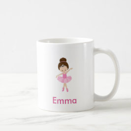 Tasse de cheveux de brun de couronne de ballerine