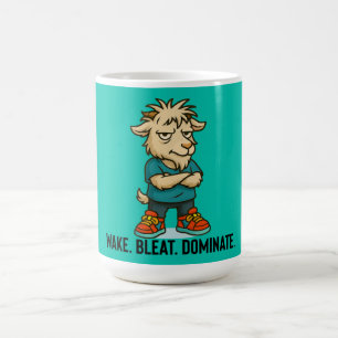 Tasse de chèvre domine bêlement