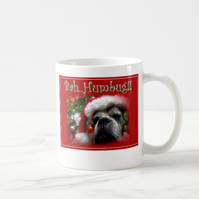 Tasse de chien de boxeur de Noël (Droite)