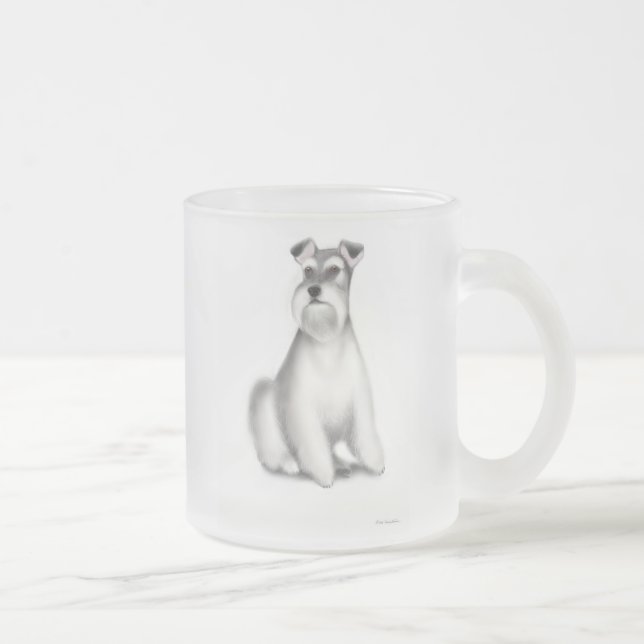 Tasse de chien de Schnauzer miniature (Droit)