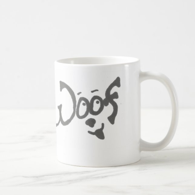 Tasse de chien de Woof de l'amant d'animal (Droite)