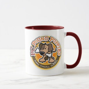 Tasse de chiots de livre de PC