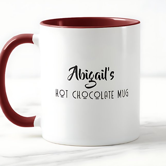 Tasse de chocolat chaud personnalisée (Créateur téléchargé)