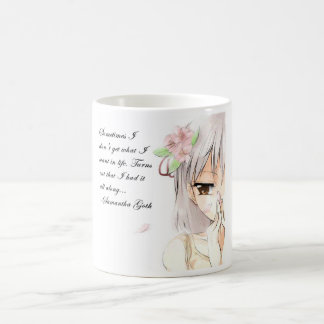 Tasse de citation d'Anime de Samantha Goth