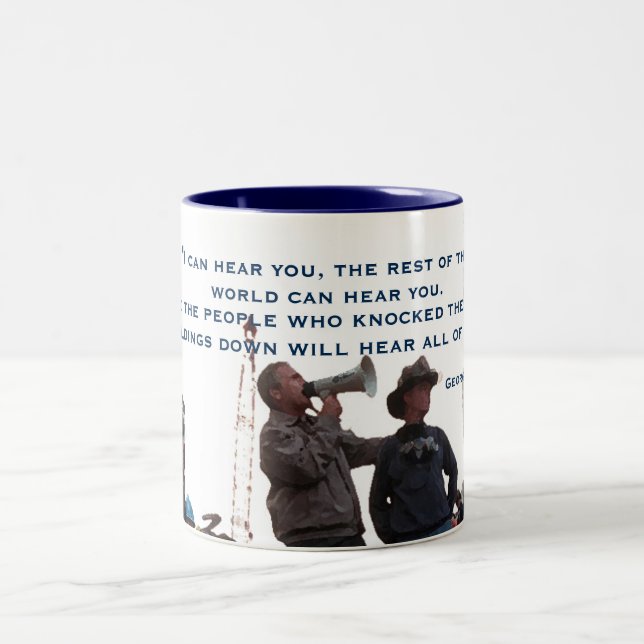 Tasse de citation de George W. Bush (Centre)