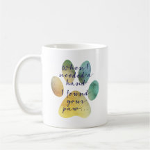 Tasse de citation de patte d'amoureux de les