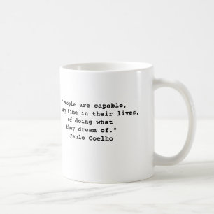 Tasse de citation de Paulo Coelho