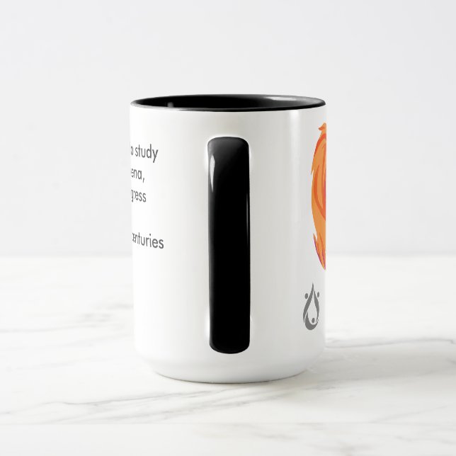 Tasse de citation de Tesla avec l'illustration (Poignée)