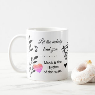 Tasse de citation musicale inspirante - Musique &