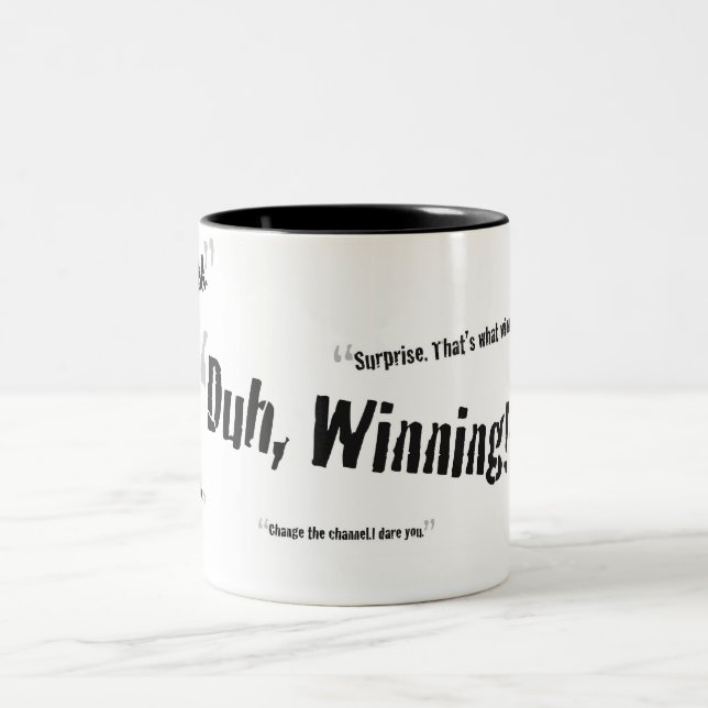 Tasse de citations de Charlie Sheen (Centre)
