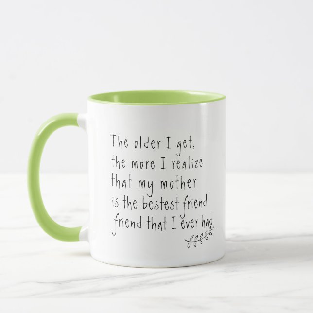 Tasse de citations de la meilleure amie de maman - (Gauche)