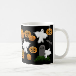 Tasse de citrouilles et de fantômes de Halloween