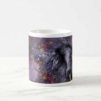 Tasse de classique de licorne de rose de bleu