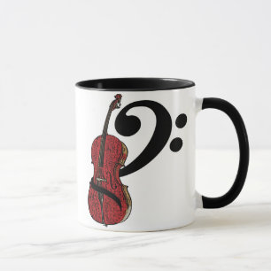 Tasse de clef de violoncelle