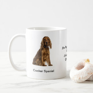 Tasse de cocker - avec deux images et un motif