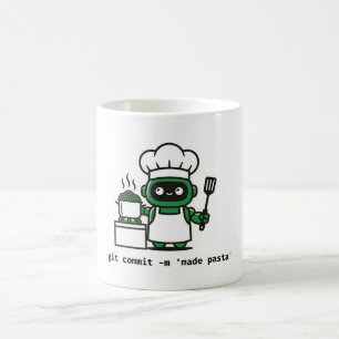 Tasse de codeur drôle — git commit a fait des pâte