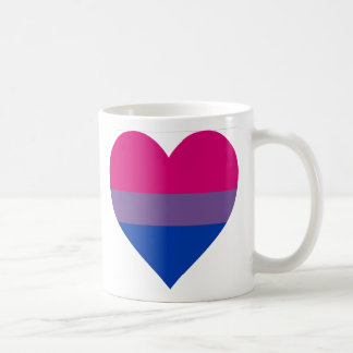 Tasse "de coeur bisexuel"